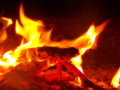 flacără, flăcări, foc, groapă de foc, foc de tabara, Camping, campare