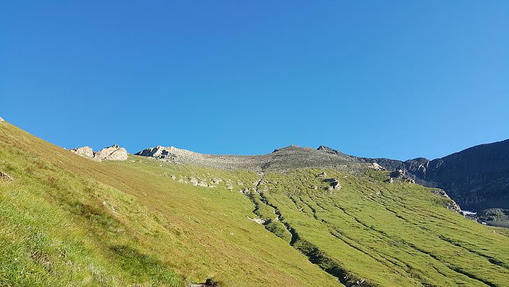 Rocciamelone, Alpes, montaña, cielo, del pasto, altitud, Prato
