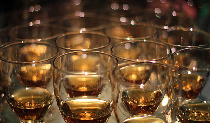 whisky, briller, whiskey glass, alkohol, drikke, Bar, Bourbon