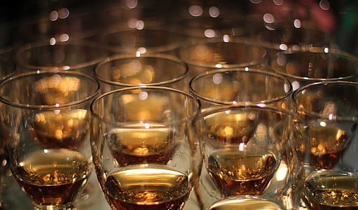 whiskey, brýle, sklenka na whisky, alkohol, nápoj, Bar, Bourbon