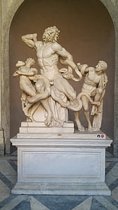 laocoon, laocoon, 바티칸, 박물관, 바티칸 박물관, laocoön와 그의 아들, 동상