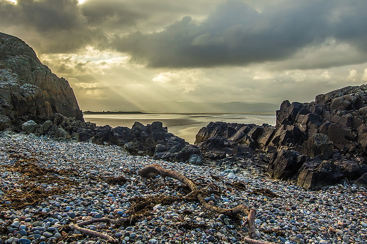 beach, coast, dawn, dusk, landscape, ocean, outdoors