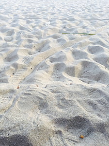 Plaża, piasek, białe piaski, Trasa, powierzchni, ziemi, Natura