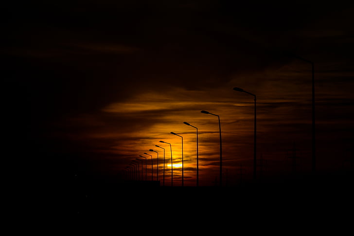 Foto, cielo, tramonto, Nuvola, sole, Egitto, luce del sole