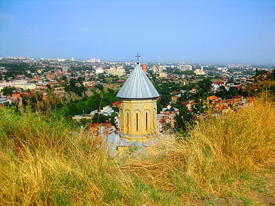 Gruzie, TB, Tbilisi, město, Architektura, Kavkaz, budova
