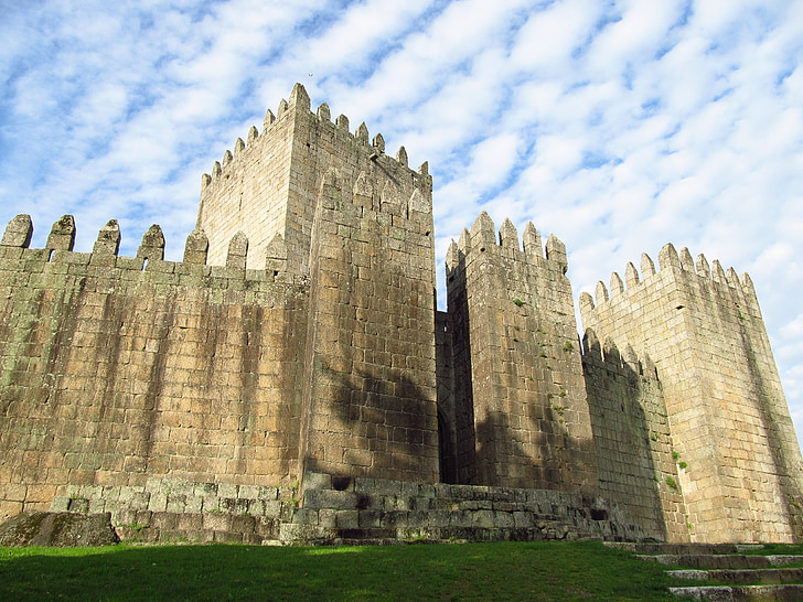 Portugal, Guimaraes, Heritage, fästning, UNESCO, slott, arkitektur