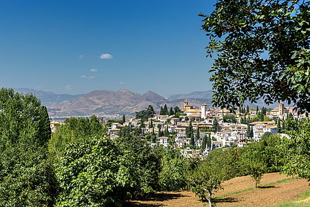 travel, landscape, nature, spain, andalusia, alhambra, albaicin