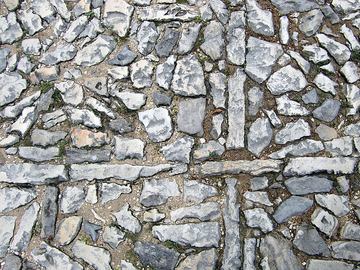 patch, stenen, straatstenen, Kruis, patroon