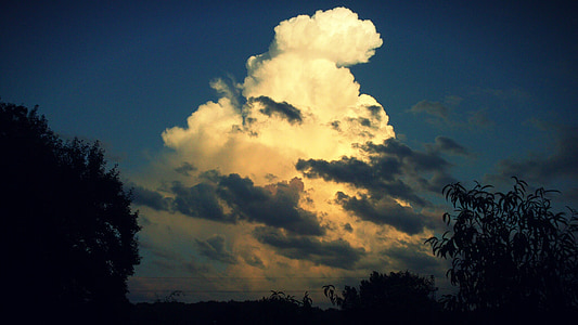 cloud, heaven, sky, nature, light, view, landscape