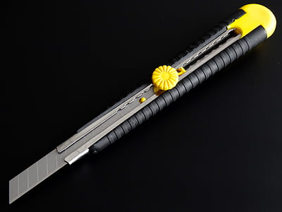 cuchillo, cuchillo de Japón, Schneider, separado, corte, sostenido, único objeto