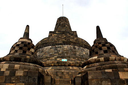 sztúpa, Candi brobudur, Magelang, Java, Indonézia, buddhista templom, vallás