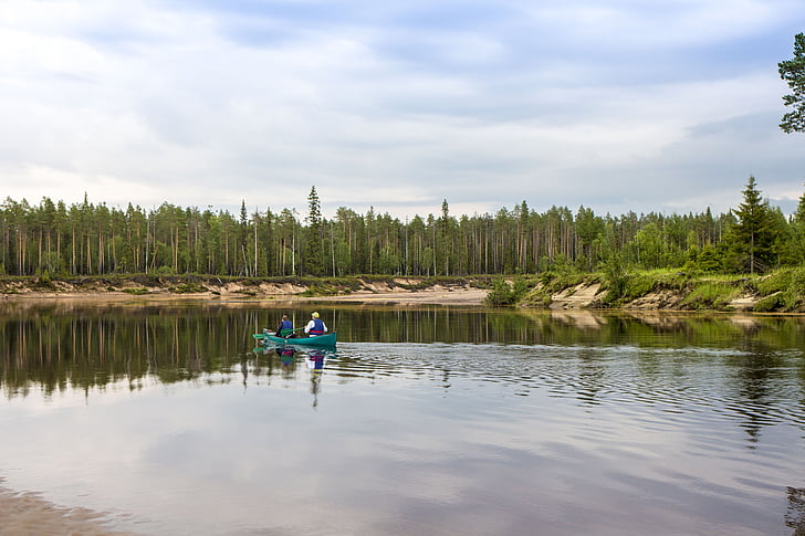 Karelia, kareliya, Severni, Rusija, vode, narave, nebo