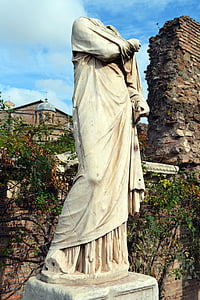 estatua de, sin cabeza, Roma, Italia