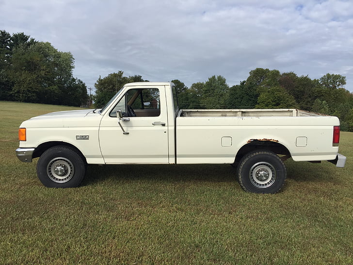 old, ford, truck, vintage, f-250, vehicle, classic