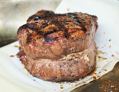 steak, mäso, filé, jedlo, jedlo, večera, hovädzie mäso