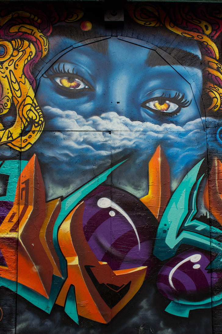 straatkunst, Brick lane, Londen, Shoreditch, Eastend, Straat, kunst
