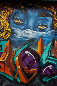 Street-art, Ziegelstein-Weg, London, Shoreditch, Eastend, Straße, Kunst