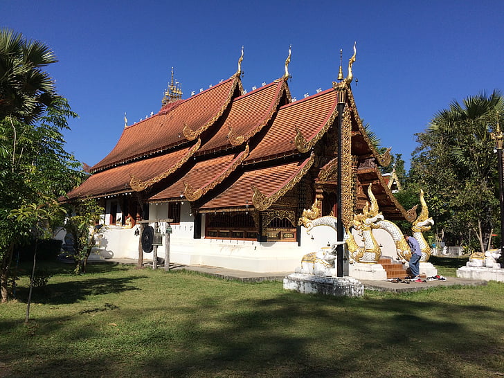 Terre, Temple, Wat, l’Asie, Thaïlande, bouddhisme, architecture