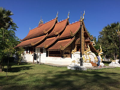 mark, templet, Wat, Asia, Thailand, buddhismen, arkitektur