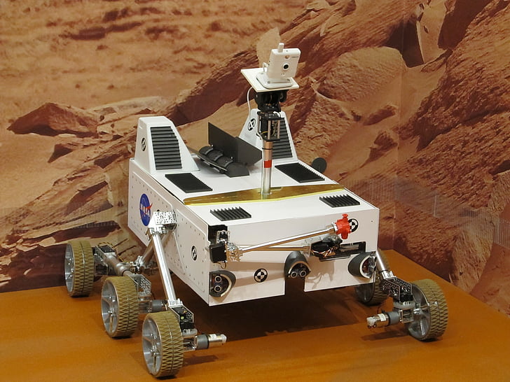 Mars rover, Robot, výstava, prostor, průzkum, výzkum, Saint louis