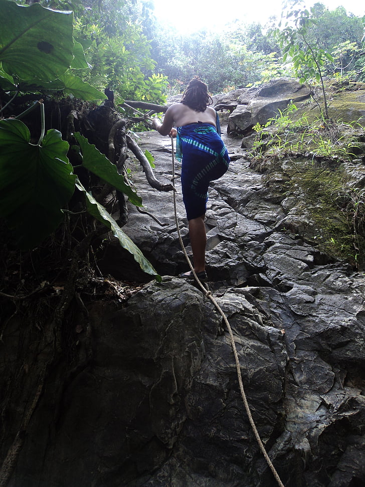 pujar, tropical, dona, roques, escalada en roca, caminada, natura
