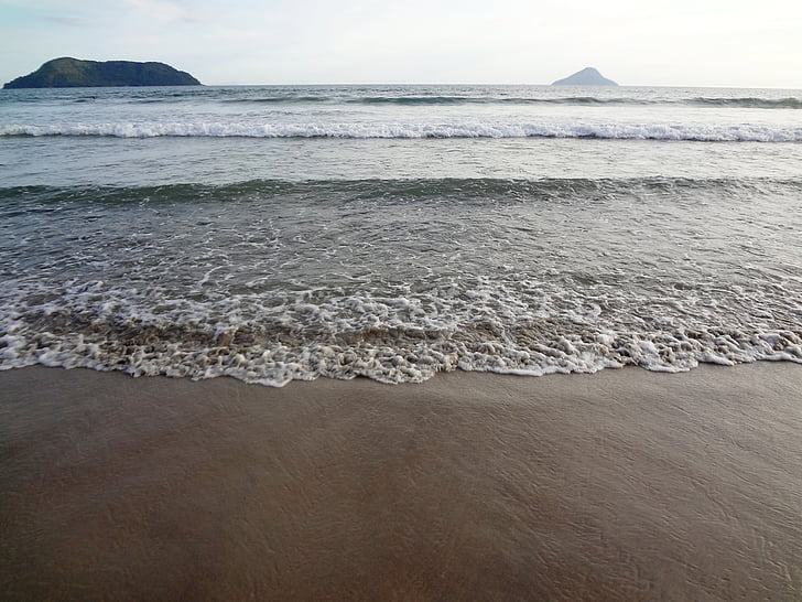 Pantai, hari libur, musim panas, Mar, Beira mar