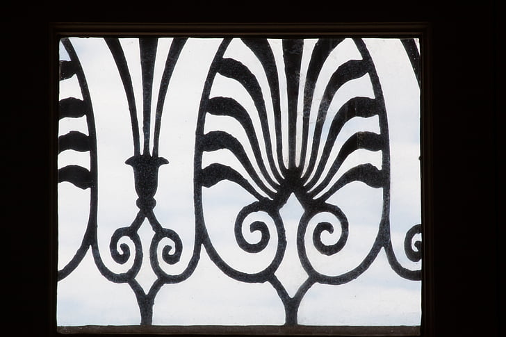 ornament, wrought iron, metal, home, building, decorative, style element