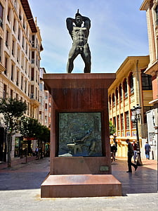 emlékmű, Barakaldo, Euskadi, szobor, építészet, híres hely, városi táj