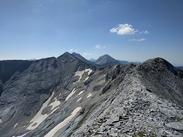 Alpine, vuoret, Rocks, maisema, huippu, vuoristo, seikkailu