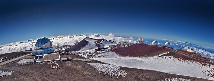 berg, telescoop, Hawaii, Top, astronomie, astrofysica, Mauna kea