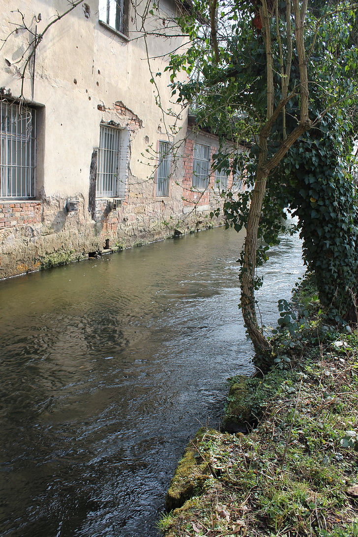 home, bach, river, water, window, building, nature