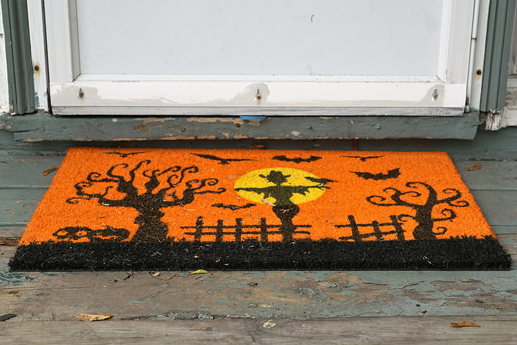 l'entrada, catifa, Halloween, Amèrica, Canadà, taronja, negre