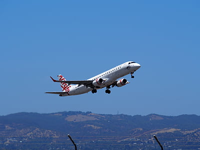 felszállás, repülőgép, repülőtér, légi közlekedés, repülőgép, Virgin airlines