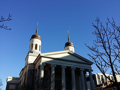 bažnyčia, koplyčia, Baltimorė, religinių, krikščionių, kupolas, katedra