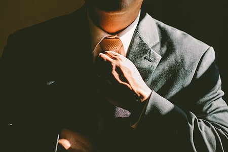 cravată, cravata, Ajustaţi, ajustarea, om, afaceri, om de afaceri