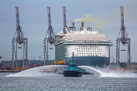 Cruiser, harmoni av haven, Southampton, hamnen, nautiska fartyg, transport, vatten