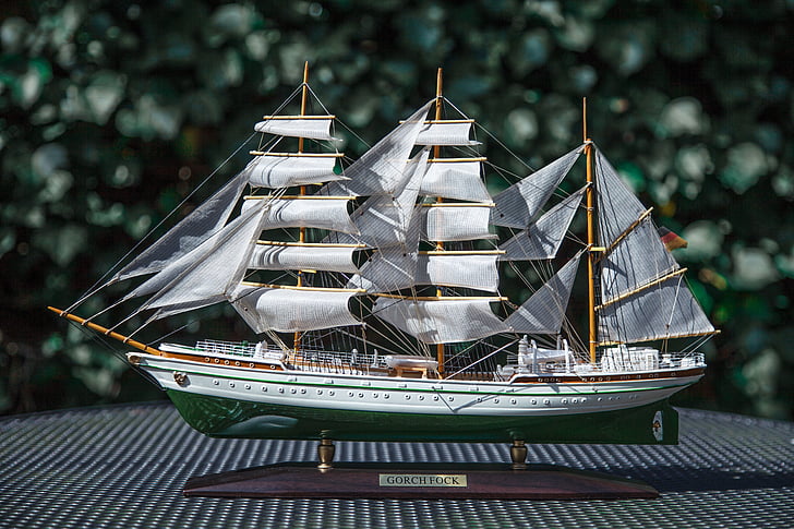 nava, Gorch fock, modelul, cu stima, tinkered, pentru a scala