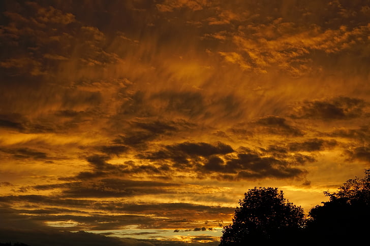 mraky, abendstimmung, Západ slunce, Příroda, soumraku, Cloud - sky, obloha