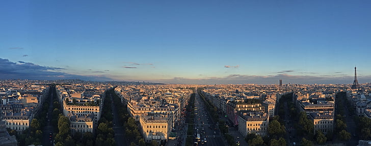 Париж, Франция, французский, Европа, город, Архитектура, небо