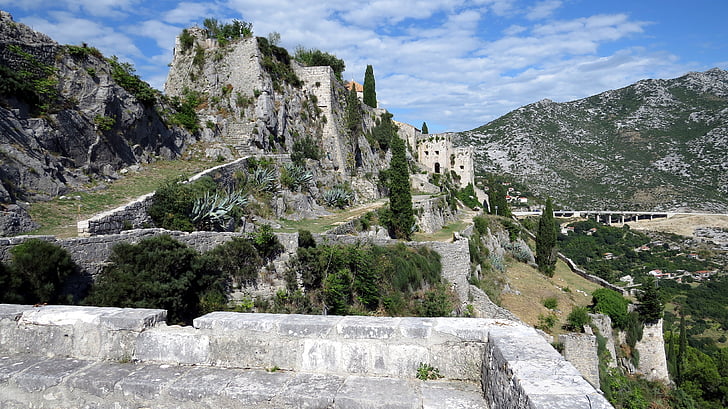 la forteresse de kils, forteresse, jeu des trônes, Split, Croatie (Hrvatska), dusia lac, l’arrière-plan