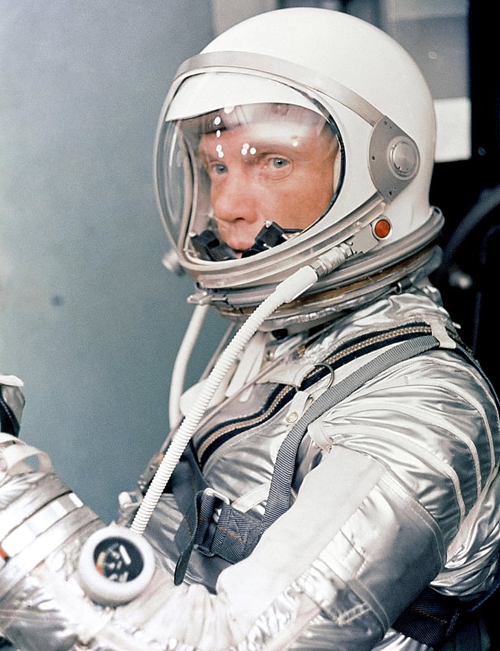 John herschel glenn jr, astronauta, amerykański lotnik, inżynier, senator Stanów Zjednoczonych, Ohio, przyjaźni 7