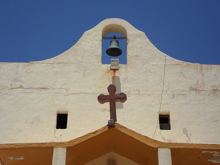 Église, Bell, Croix, christianisme, Far west