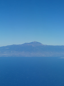 Tenerife, ada, Havadan görünümü, dağ, Teide, Kanarya Adaları, Volkan