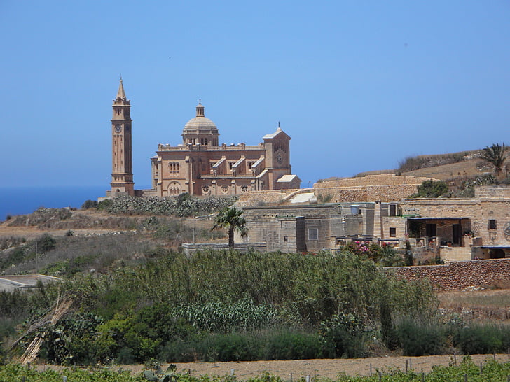 Gozo, cerkev, izpostavljeni, romanje, romanje, krščanski, verjeti