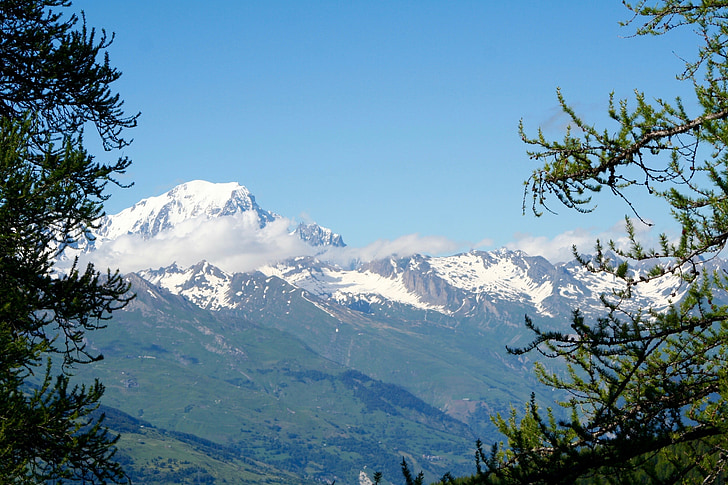 Mont blanc, Savoie, bergen, Mont blanc-massivet, landskap, Haute-savoie, Alperna