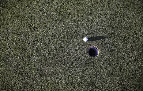 м'яч, гольф, м'яч для гольфу, поле для гольфу, трава, Грін, отвір