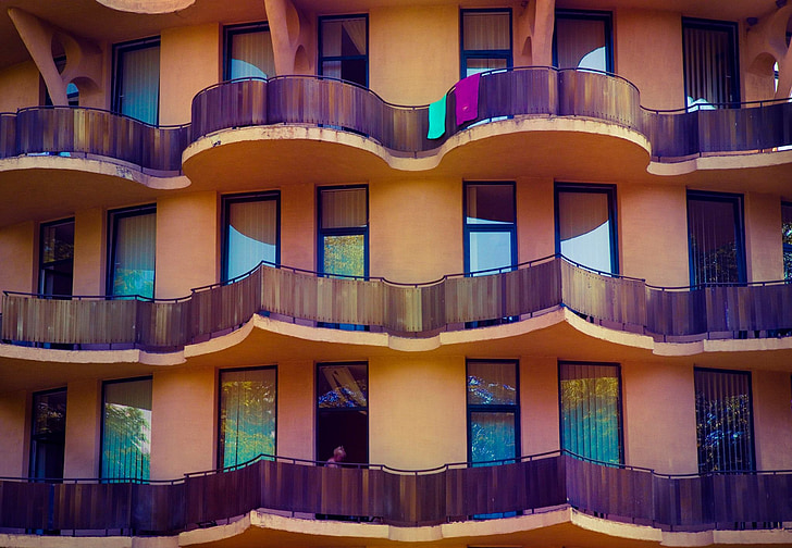 balkon, Windows, zgrada