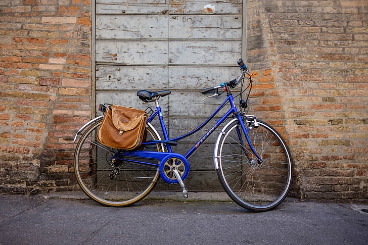 bici, biciclette, parete, vecchio, vintage, ruota, Via