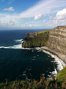 uçurum, İrlanda, moher kayalıklarla, Deniz, kıyı şeridi, Rock - nesne, doğa