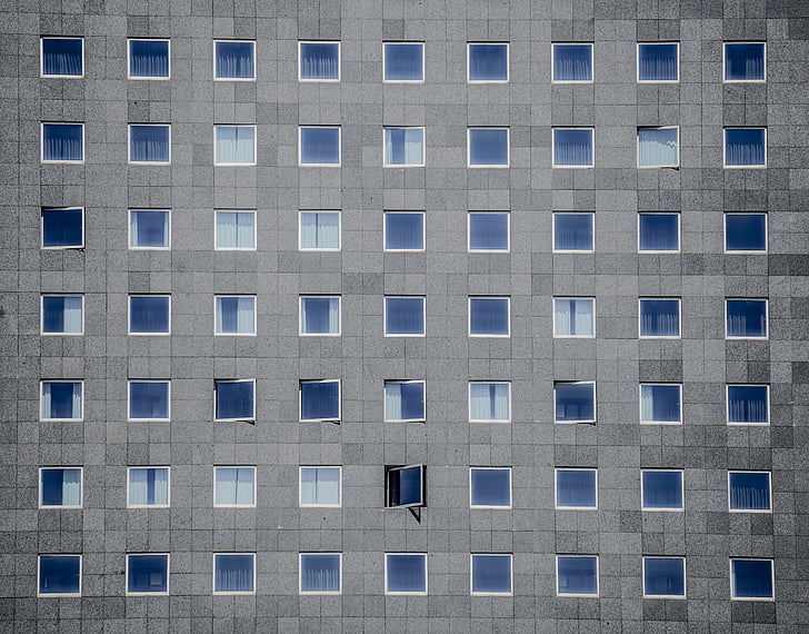 Архитектура, здание, Высотное здание, Перспектива, Windows, полный кадр, окно